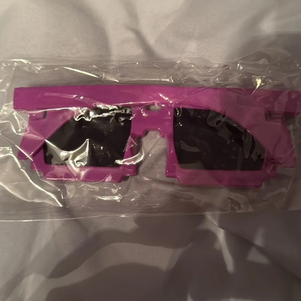 Purple building Block Sunglasses Lego creative costume theme art fun cute theme